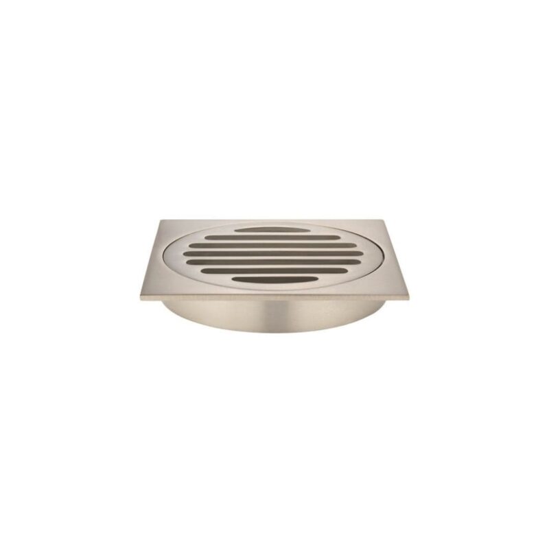 Meir Square Floor Grate Shower Drain 100mm outlet Champagne Rose Gold
