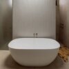 Meir 200mm Universal Basin/ Bath Curved Spout Champagne Rose Gold