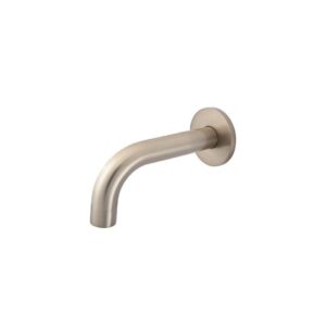 Meir 130mm Universal Short Curved Spout Champagne Rose Gold