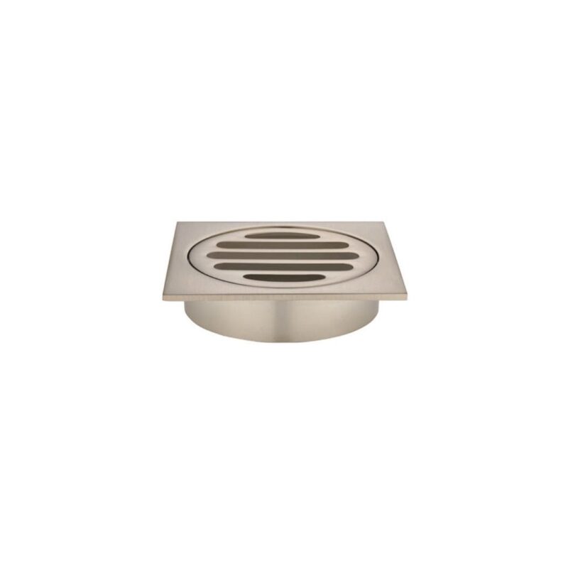 Meir Square Floor Grate Shower Drain 80mm outlet Champagne Rose Gold