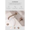 Meir 200/ 300mm Round Gooseneck Shower Set with Slim Hand Shower Champagne Rose Gold
