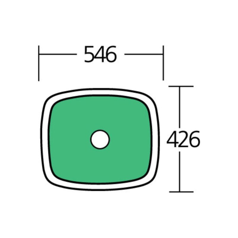Endeavour 546 x 426mm Large Bowl 0.9mm stainless steel Undermount Sink
