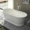 Oasis 1700mm Overflow Gloss White Freestanding Bath Tub
