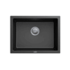 610 x 457mm Carysil Black Big Bowl Granite Kitchen Sink