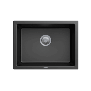610 x 457mm Carysil Black Big Bowl Granite Kitchen Sink