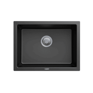 610 x 457mm Carysil Black Big Bowl Granite Kitchen Sink