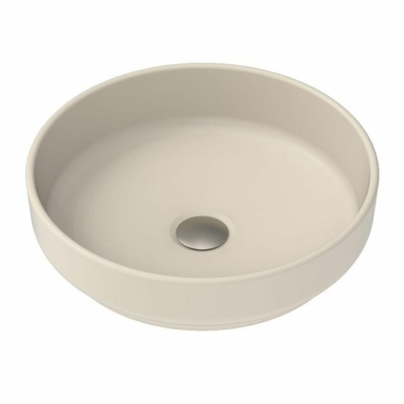 Monroe 400mm wide Matte Ivory Counter Top Basin