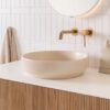Monroe 400mm wide Matte Ivory Counter Top Basin