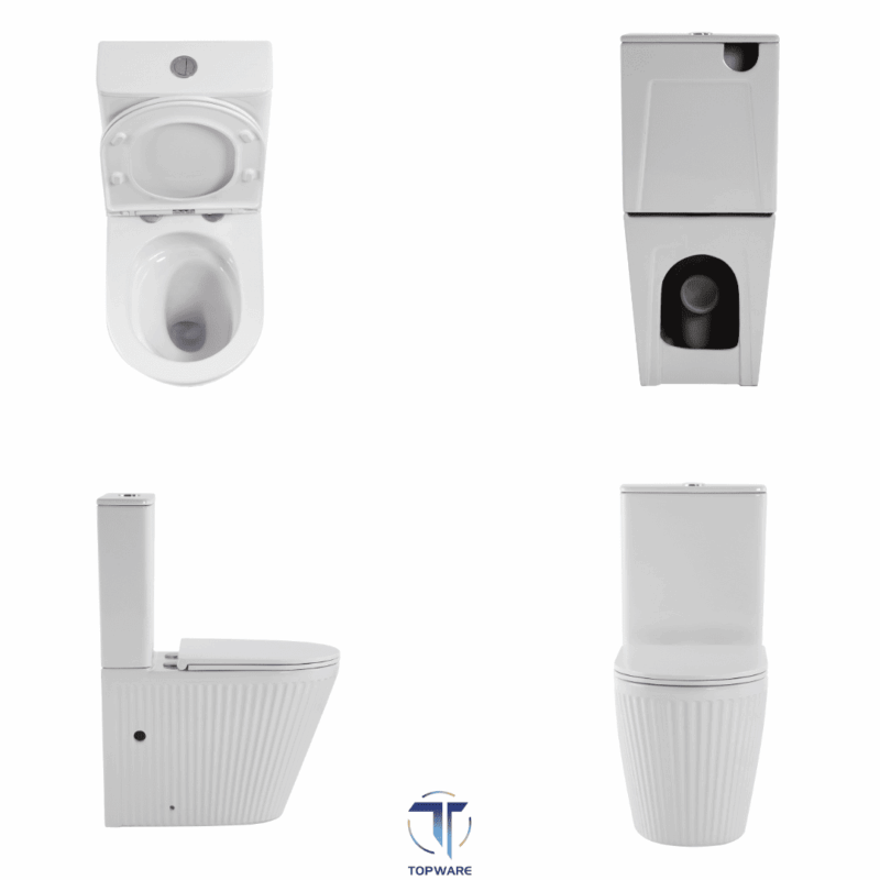 LUXE Fluted Rimless & Tornado Short Projection Toilet Suite