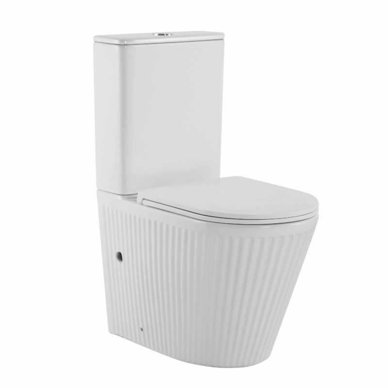LUXE Fluted Rimless & Tornado Short Projection Toilet Suite