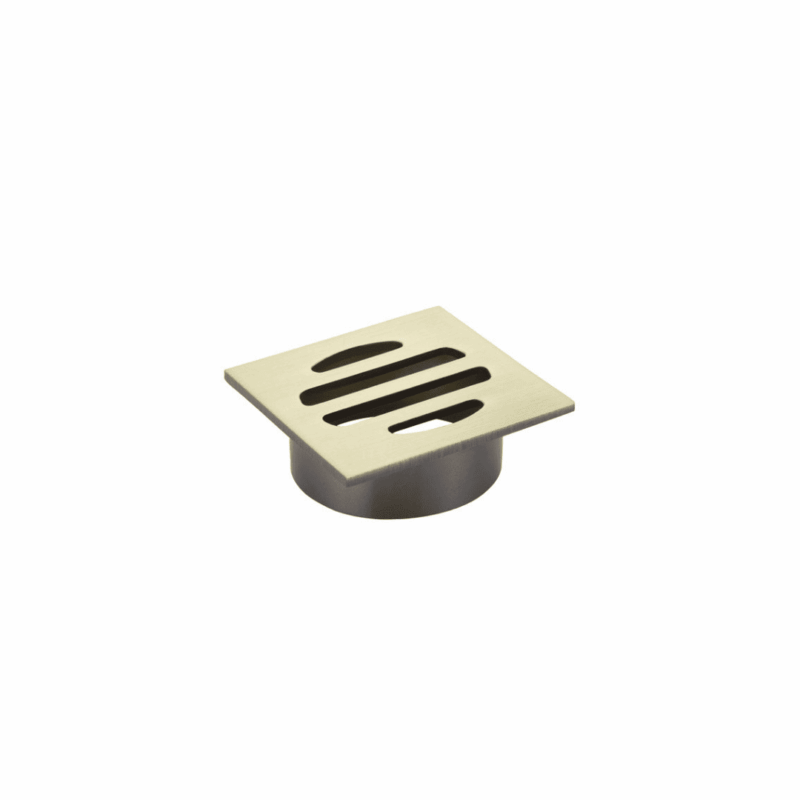 Square Floor Grate Shower Drain 50mm outlet in Tiger Bronze Gold