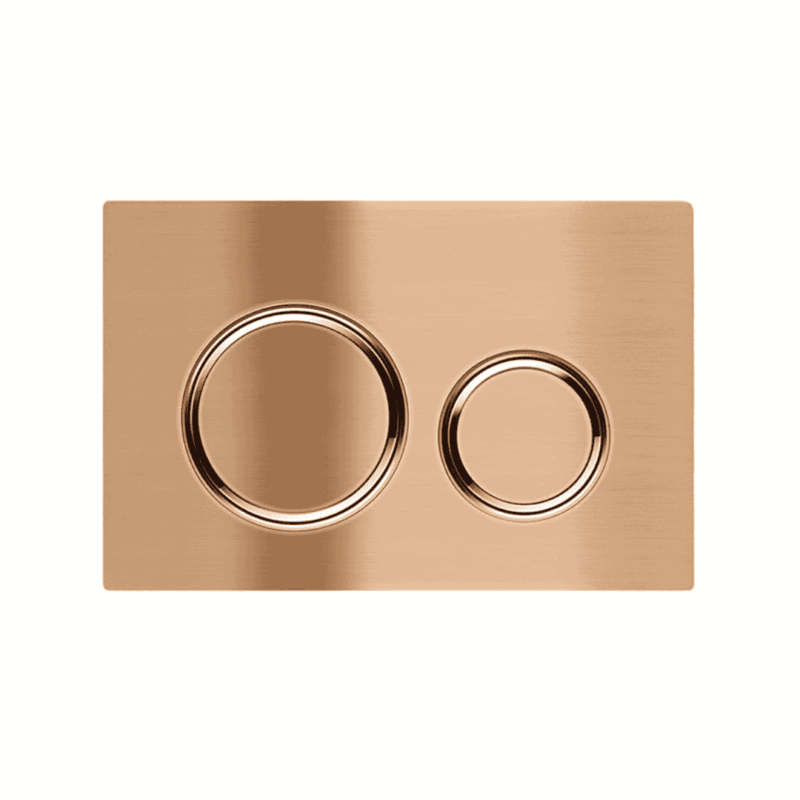 Meir Sigma 21 Dual Flush Plates to suit Geberit in Lustre Bronze