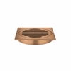 110x110mm Square Floor Grate Shower Drain 100mm outlet in Lustre Bronze