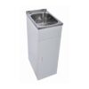 LAVASSA 20L Compact Laundry trough and White Metal cabinet