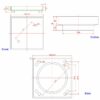115mm Square Smart Tile Insert Floor Waste Drain Chrome