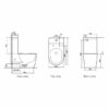 Zenmo Rimless & Tornado Extra Height Toilet Suite