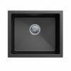 533 x 457mm Carysil Black Single Bowl Granite Kitchen Sink