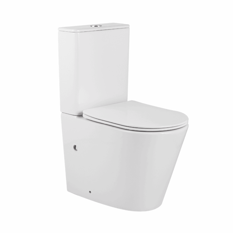 FLASH Rimless-Tornado Short Projection Nano Toilet Suite