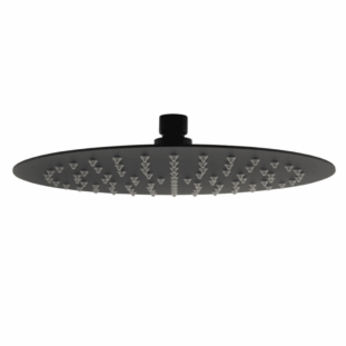 200/250/300mm Black Super-slim Round Stainless Steel Shower Head