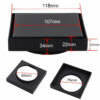 118mm Square Shower Grate Floor Waste Drain Smart Insert Tile Matte Black