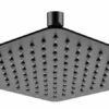 200/250/300mm Super-slim Square Black Stainless steel Shower Head