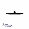200/250/300mm Brass Square Black Shower Head