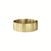 Lavello Round Steel Bathroom Basin 380 x 110 in Tiger Bronze Gold