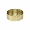 Lavello Round Steel Bathroom Basin 380 x 110 in Tiger Bronze Gold