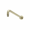 Round Wall Shower Curved Arm 400mm in Tiger Bronze Gold