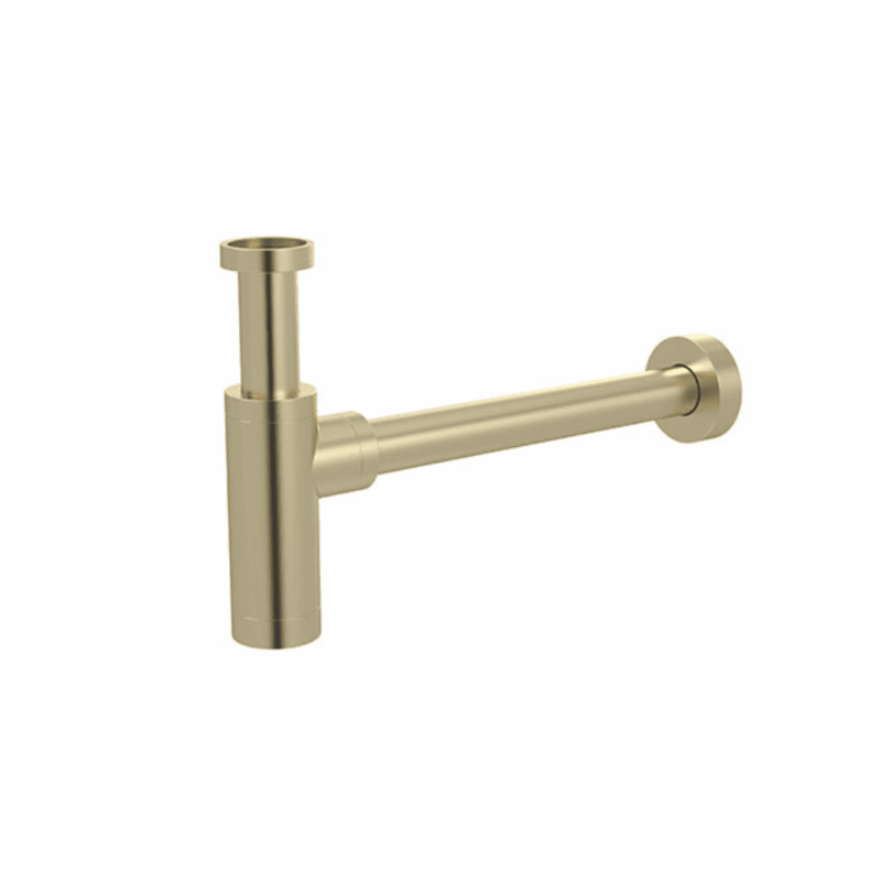 Round Bottle Trap for 32mm basin waste and 40mm outlet in Tiger Bronze Gold