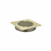 Square Floor Grate Shower Drain 100mm outlet in Tiger Bronze Gold