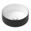 Margot Black & White 360 x 130mm high Round Basin