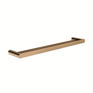Curvaé Double Towel Rail 600/ 800mm in Lustre Bronze