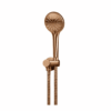 Round Hand Shower on Swivel Bracket in Lustre Bronze