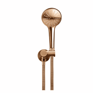 Round Hand Shower on Swivel Bracket in Lustre Bronze