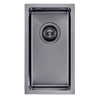 250x450mm Gun Metal Grey Handmade Single Bowl Kitchen Sink