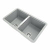 824 x 481mm Carysil Grey Double Bowls Granite Kitchen Sink
