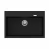 780 x 510mm Carysil Black Granite Stone Kitchen Sink