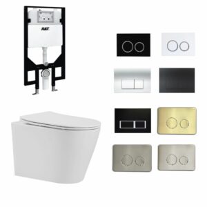 TRESA Wall Hung Tornado & Rimless Pan and R&T in wall cistern Package